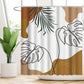 Wasserabweisendes florales Duschvorhang-Set mit modernem Design