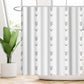 Wasserabweisendes florales Duschvorhang-Set mit modernem Design