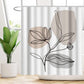 Wasserabweisendes florales Duschvorhang-Set mit modernem Design