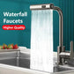 Frendorf | Wasserfall Küchenarmaturen Ausziehbarer Regenbrause Badezimmer Waschbecken Wasserhahn