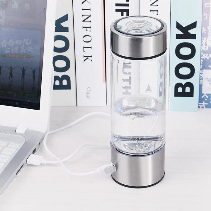 Wiederaufladbare alkalische Wasserflasche - Mit Wasser angereichertes Wasserstoff