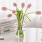 Wellenförmige Glasblumenvase