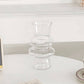 Wellenförmige Glasblumenvase