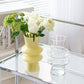 Wellenförmige Glasblumenvase