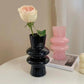 Wellenförmige Glasblumenvase