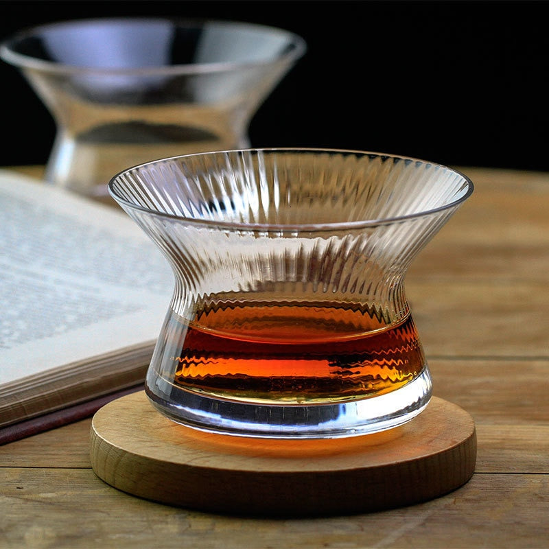 Whiskey Spin Glas Neat Schüssel Kollektion Kristall Whisky Becher