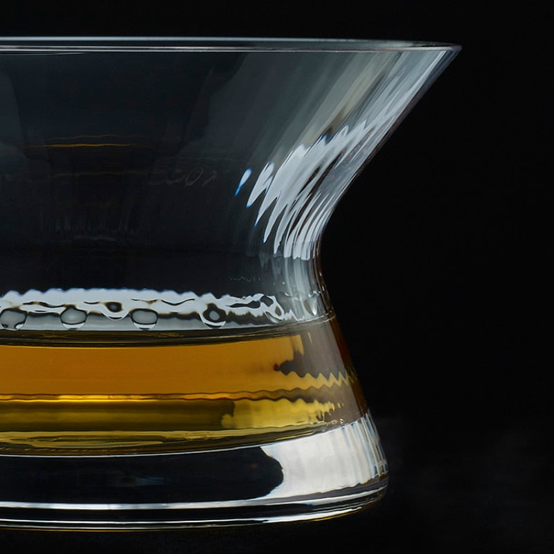 Whiskey Spin Glas Neat Schüssel Kollektion Kristall Whisky Becher