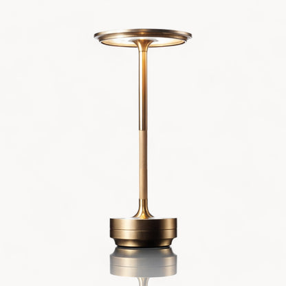 Frendorf | Kabellose NordicLight Tischlampe | USB Aufladbar, Metall, Dimmbar