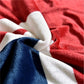 Flanell-Sherpa-Decke mit amerikanischer Flagge