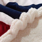 Flanell-Sherpa-Decke mit amerikanischer Flagge