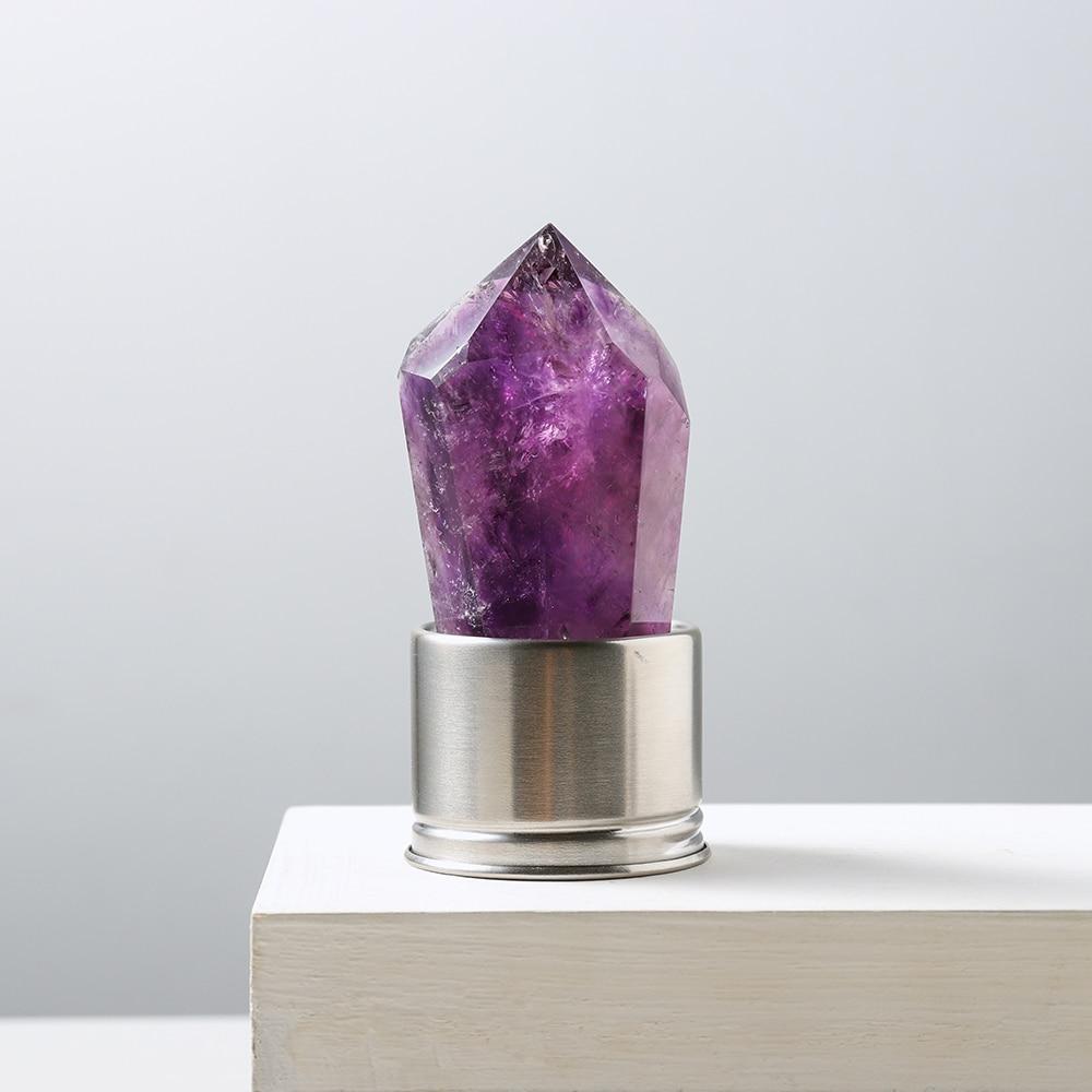 Natürliche Amethyststein-Wasserflasche