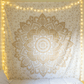 Gold Mandala Wandteppich