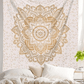 Gold Mandala Wandteppich