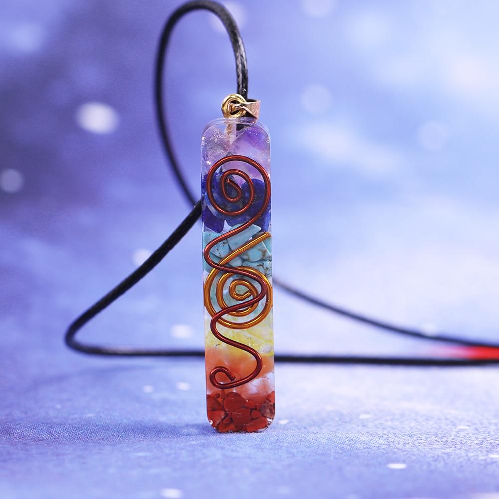 Frendorf | Regenbogen Orgonit Chakra Halskette