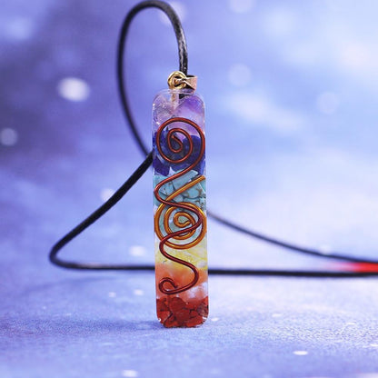 Frendorf | Regenbogen Orgonit Chakra Halskette