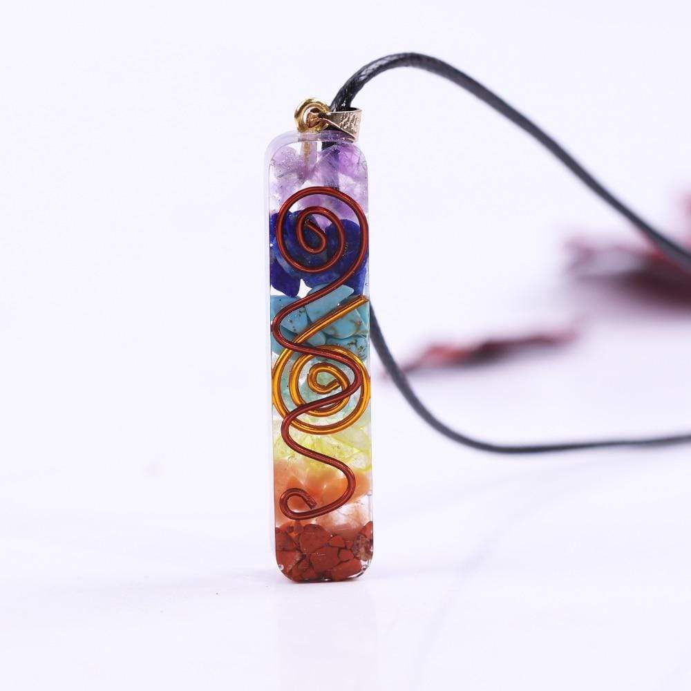Frendorf | Regenbogen Orgonit Chakra Halskette
