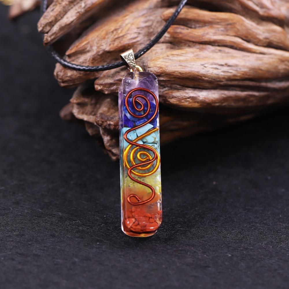 Frendorf | Regenbogen Orgonit Chakra Halskette
