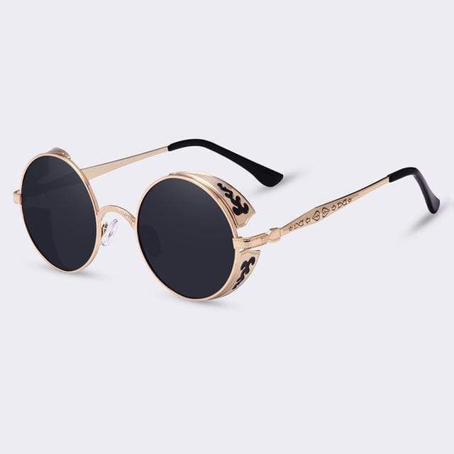 Frendorf | Steampunk Vintage Runde Sonnenbrille Limitierte Auflage