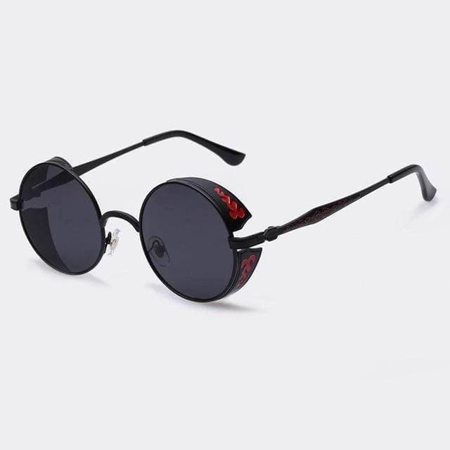 Frendorf | Steampunk Vintage Runde Sonnenbrille Limitierte Auflage