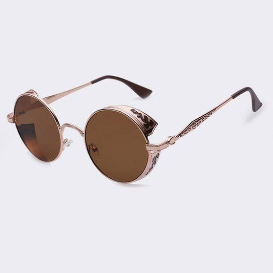 Frendorf | Steampunk Vintage Runde Sonnenbrille Limitierte Auflage