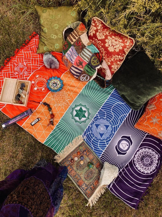 7 Chakra Regenbogen Yoga Matte