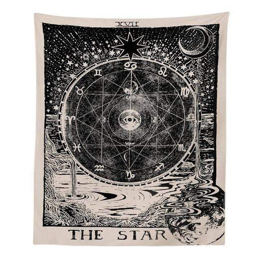 Der Stern Tarot-Karten Wandteppich