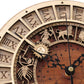 Zodiac Signs Holz Wanduhr