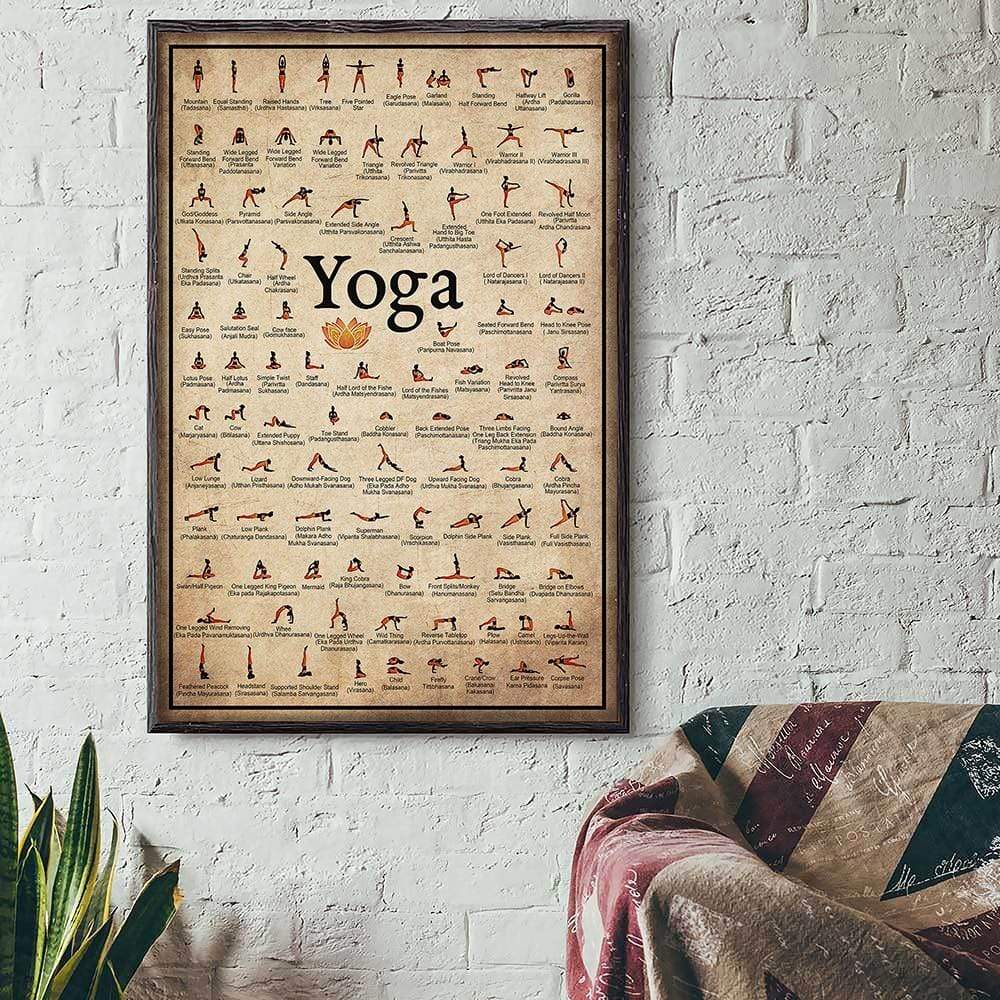 Yoga-Posen Wandposter