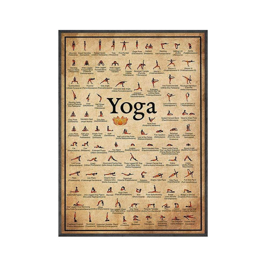 Yoga-Posen Wandposter