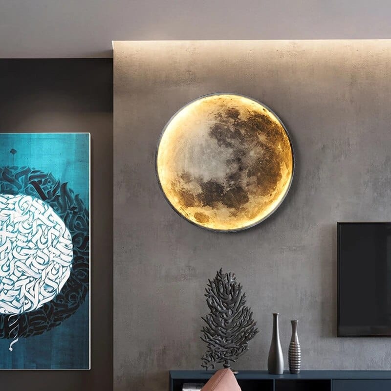 Wandmontierte Mondlampe