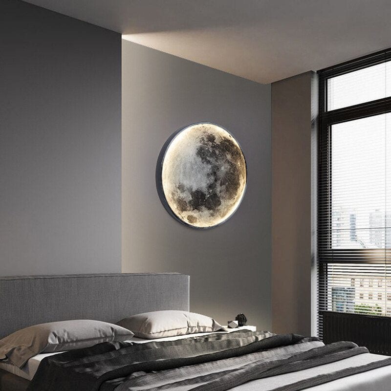 Wandmontierte Mondlampe