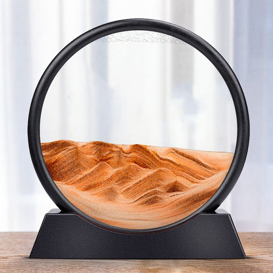 Bewegende Sandglas Kunst