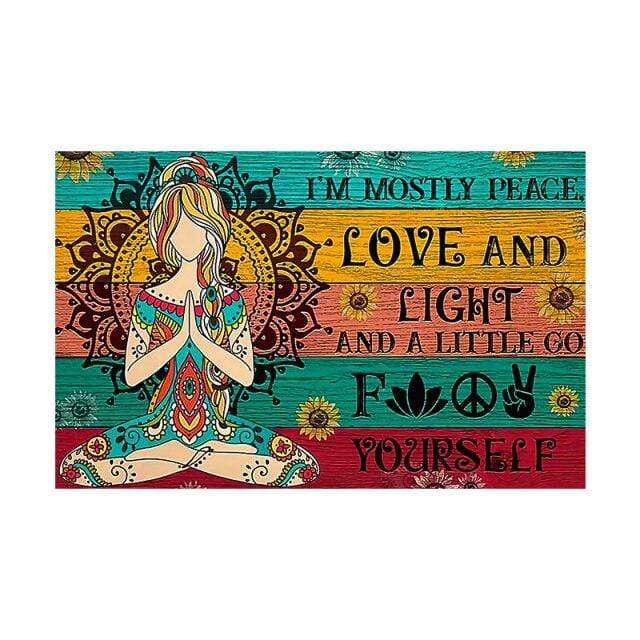 Ich bin hauptsächlich Frieden Liebe und Licht Wandkunst