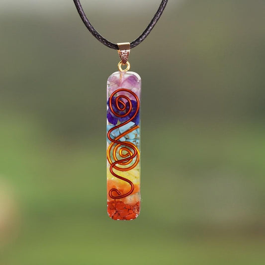 Frendorf | Regenbogen Orgonit Chakra Halskette