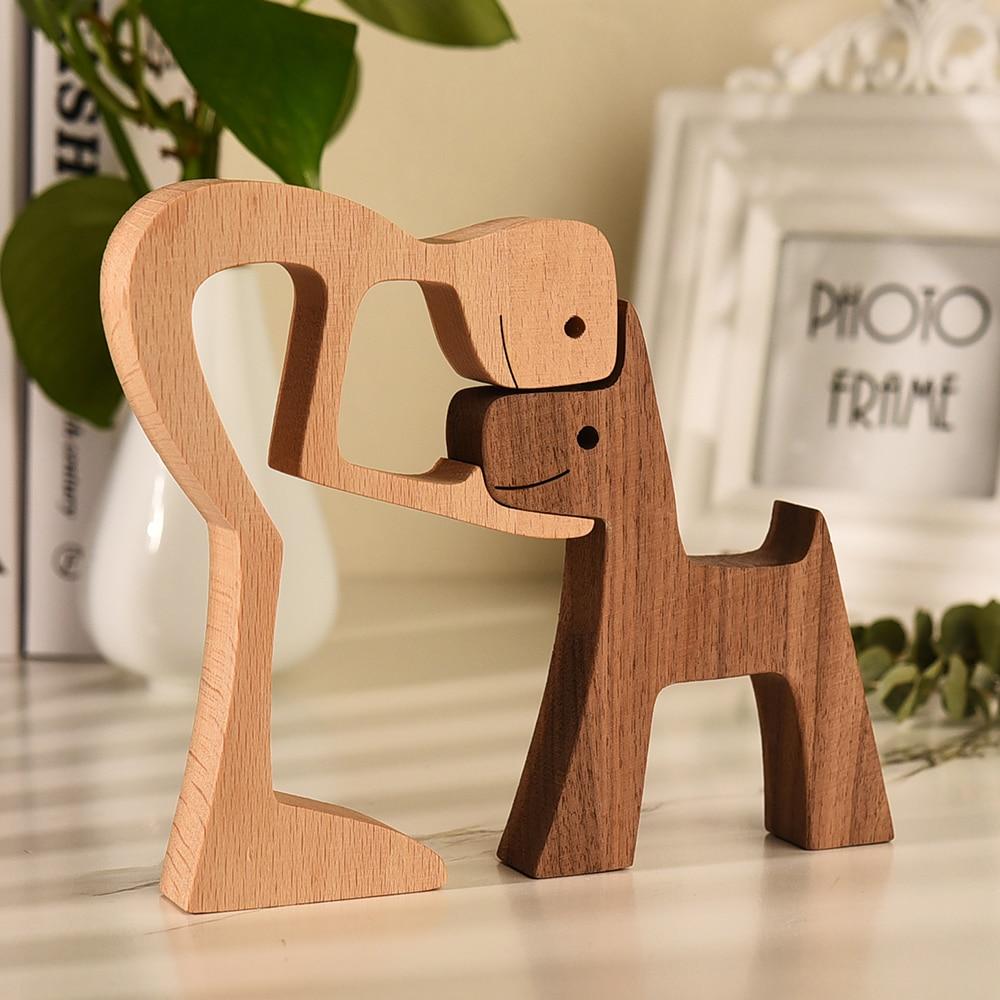 Unbedingte Liebe Holzfigur