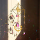 Frendorf | AuraBloom Kristall Sonnenfänger | Heilender Kristall | Feng Shui Dekoration | Positive Energie für Zuhause