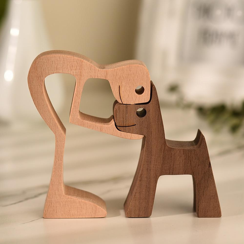 Unbedingte Liebe Holzfigur