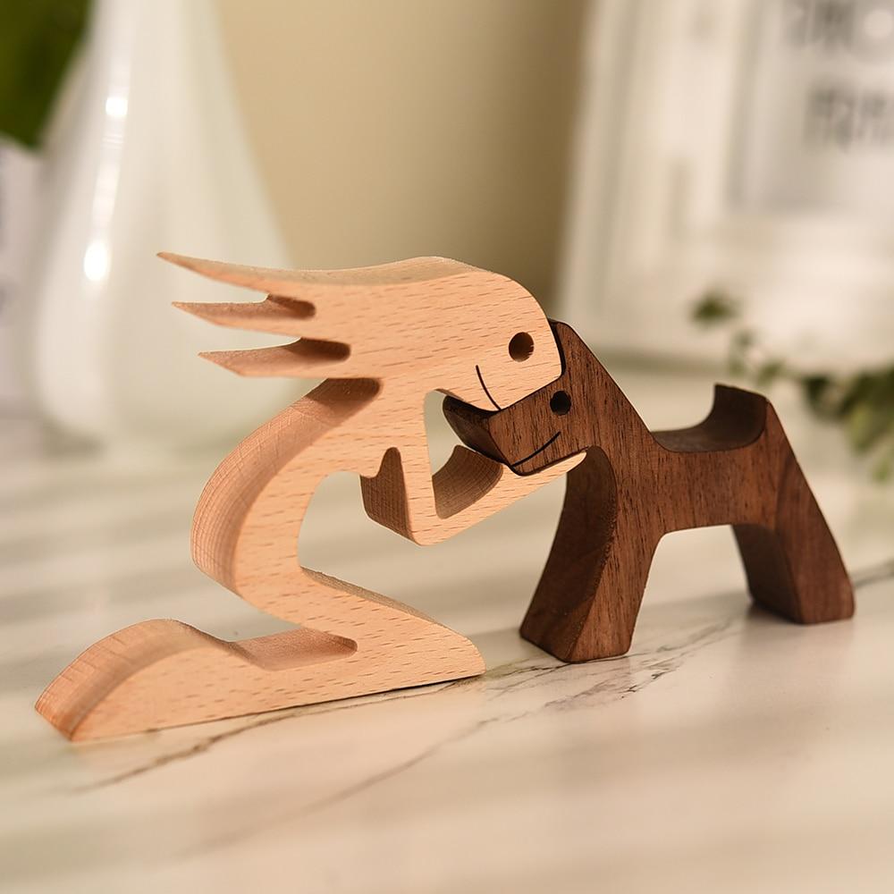 Unbedingte Liebe Holzfigur