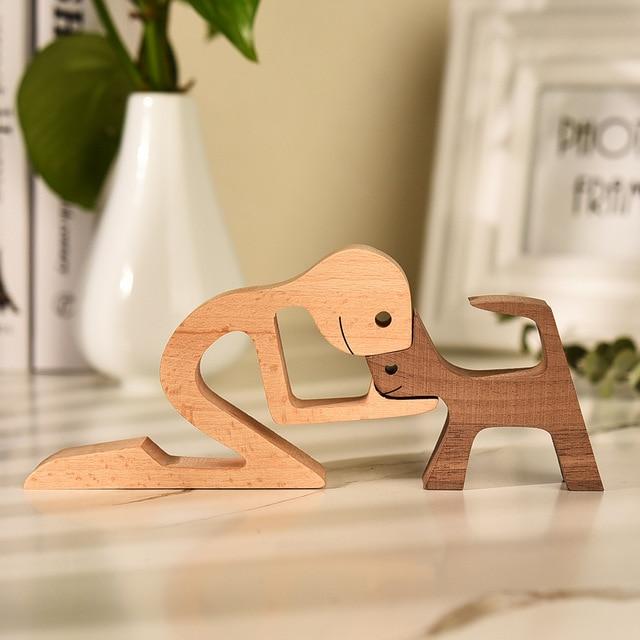 Unbedingte Liebe Holzfigur