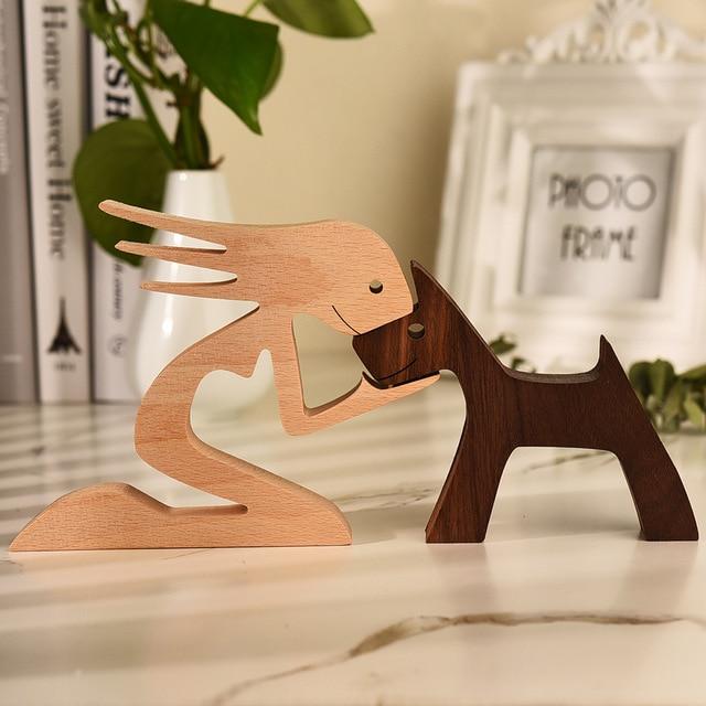 Unbedingte Liebe Holzfigur