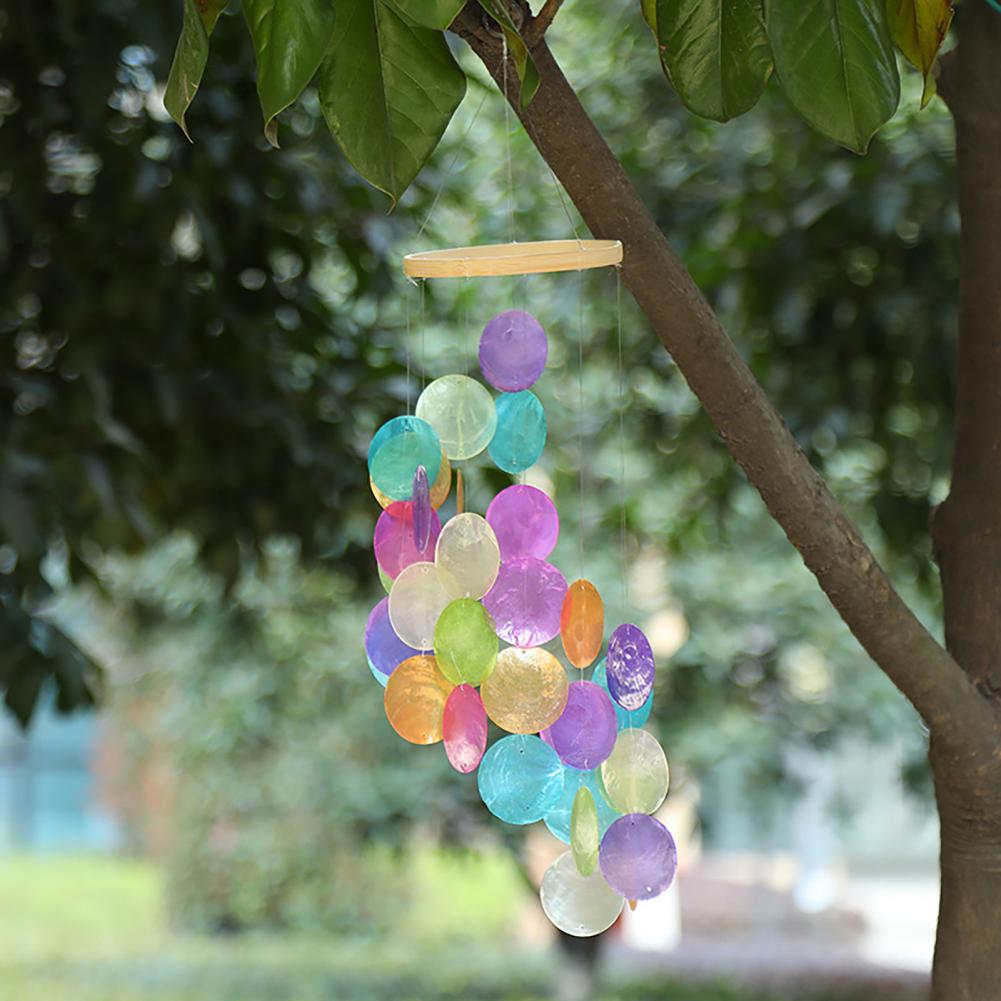 Bunte Capizmuscheln Windspiele