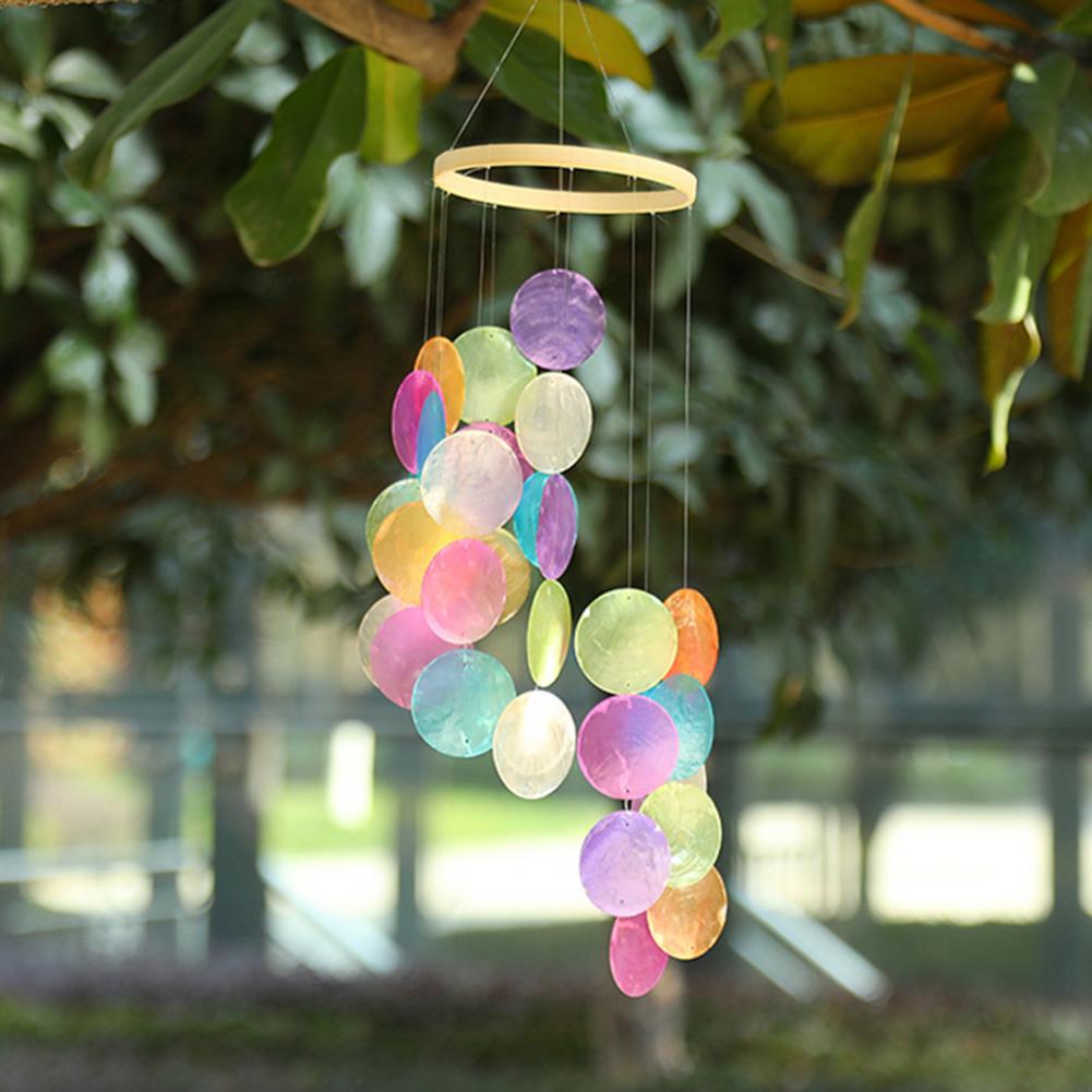 Bunte Capizmuscheln Windspiele