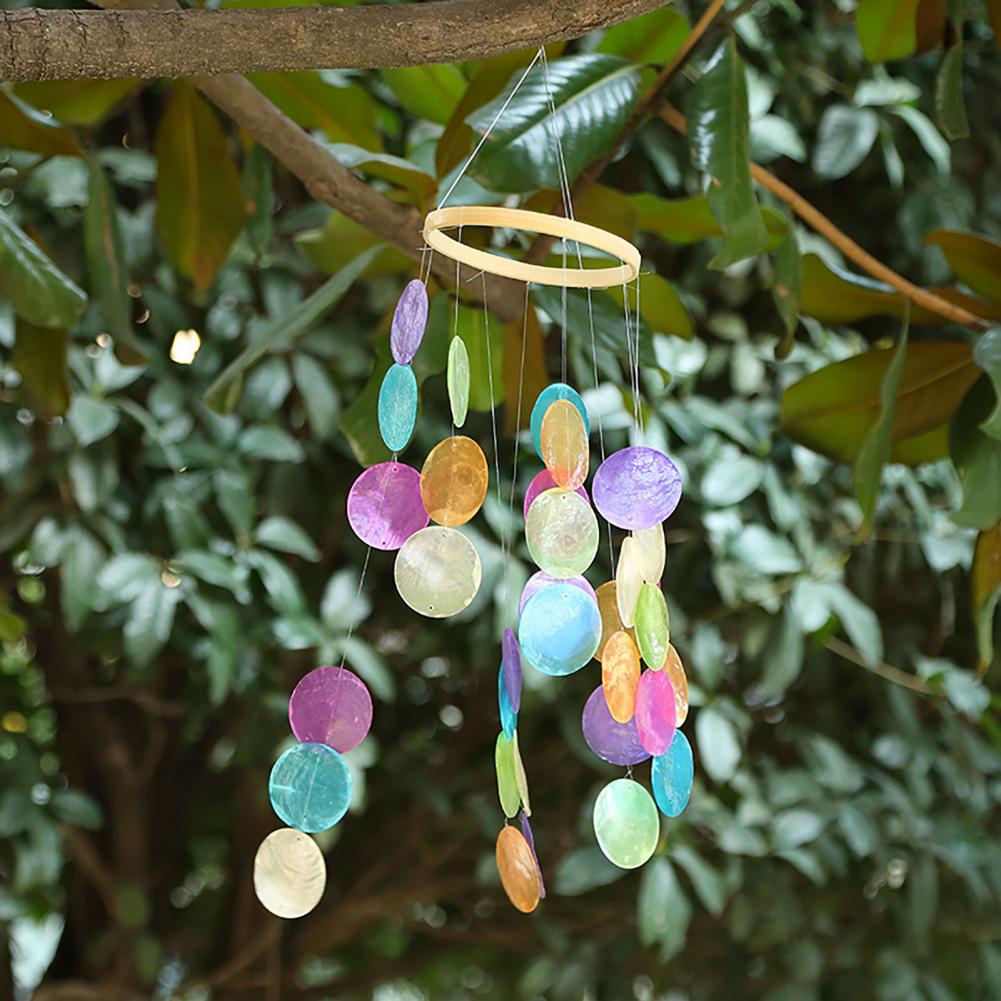 Bunte Capizmuscheln Windspiele