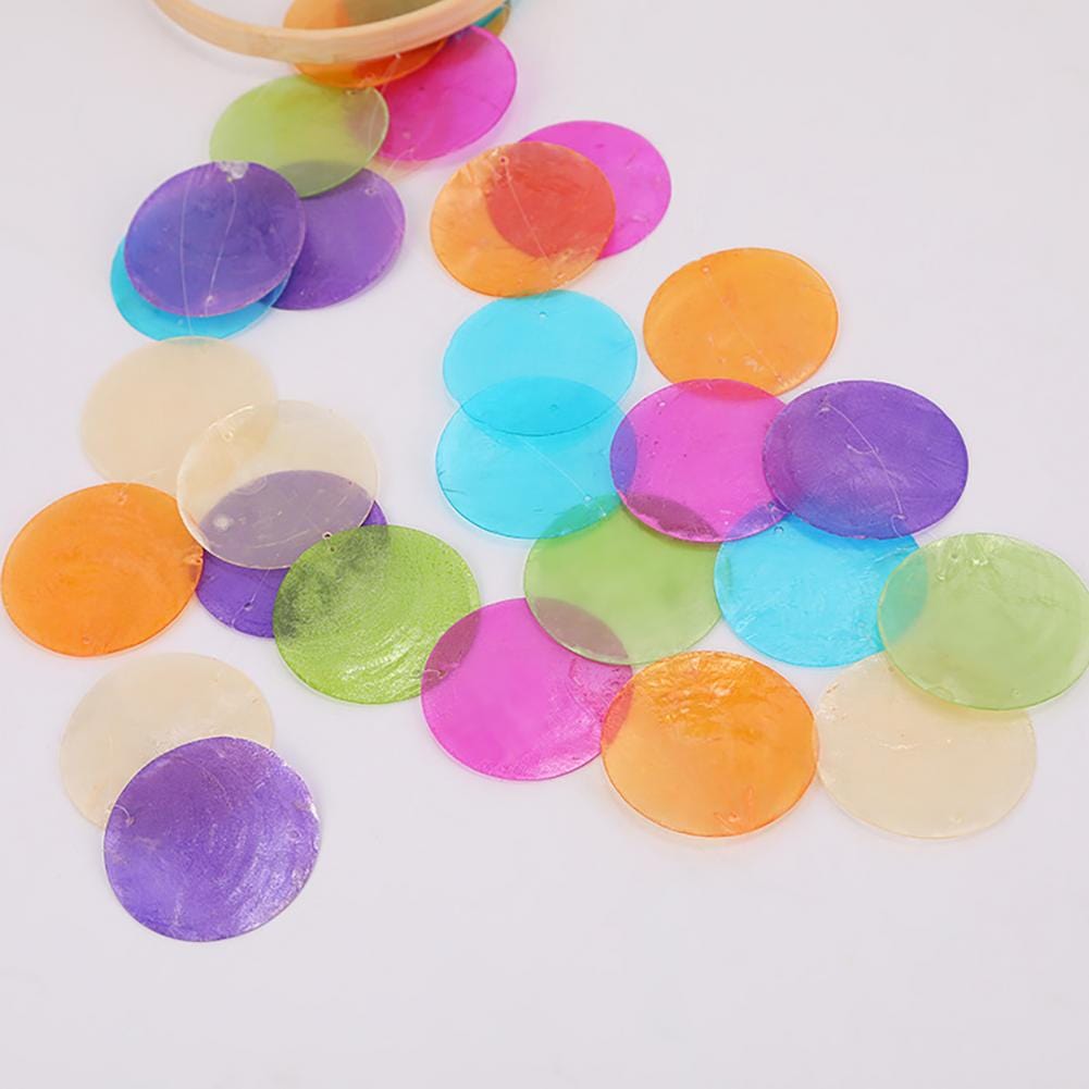 Bunte Capizmuscheln Windspiele