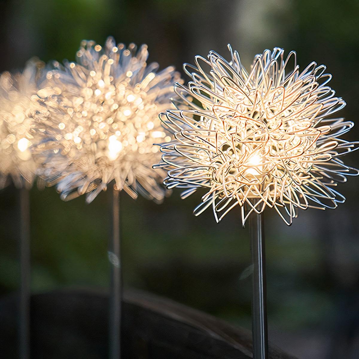Löwenzahn Gartenlichter, Solarbetrieben