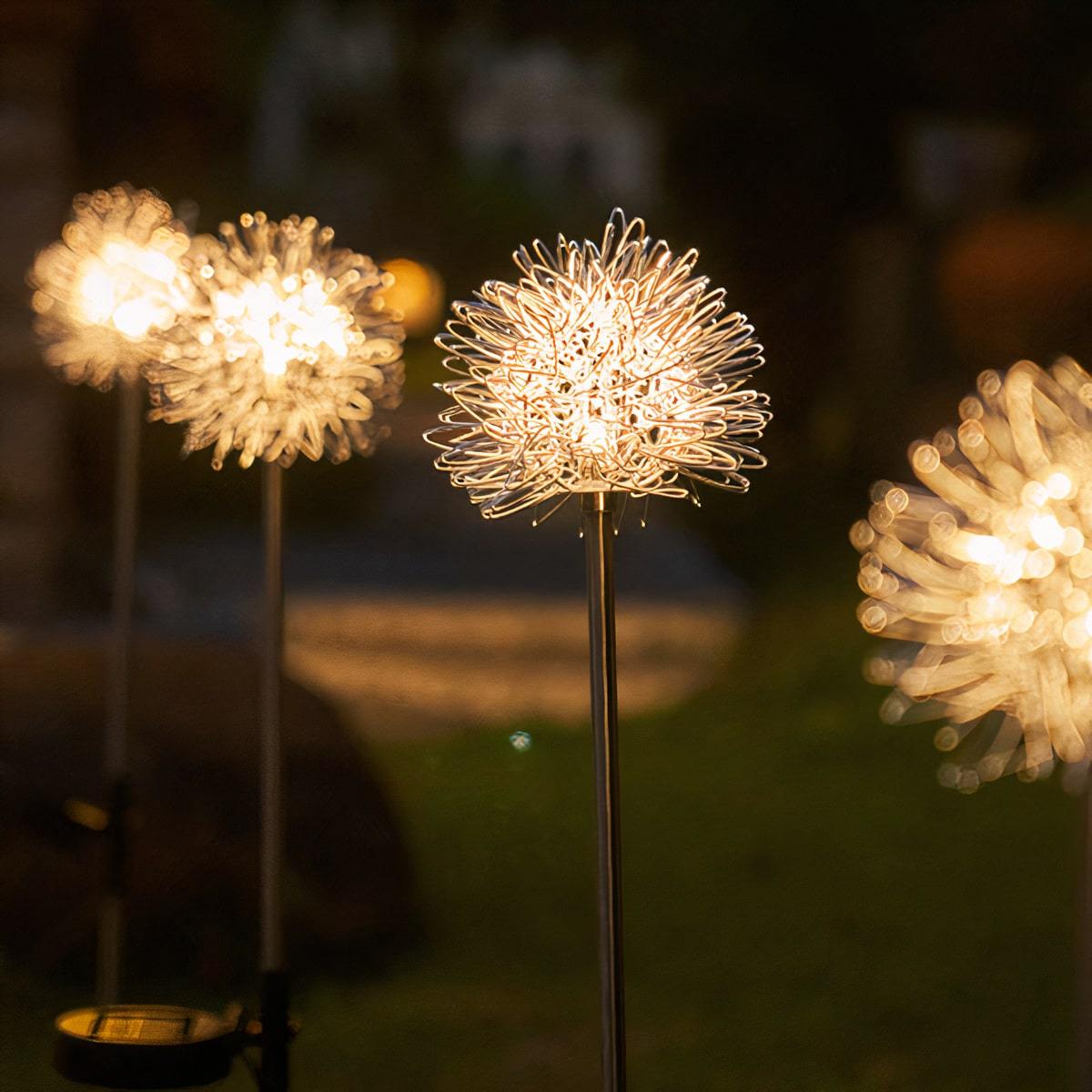 Löwenzahn Gartenlichter, Solarbetrieben