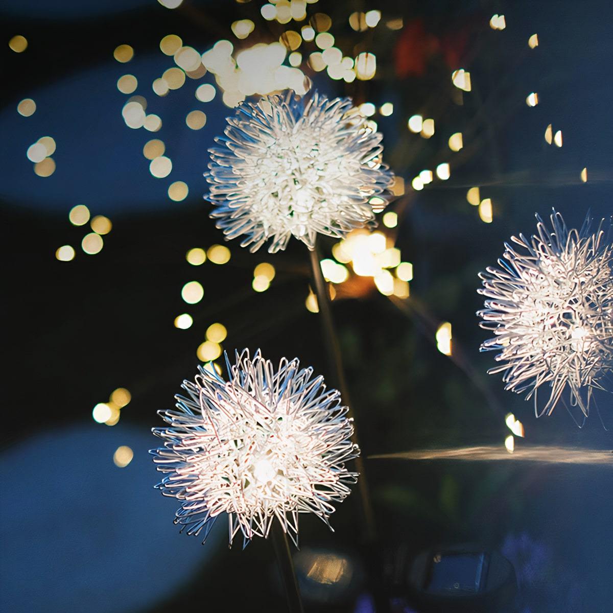 Löwenzahn Gartenlichter, Solarbetrieben