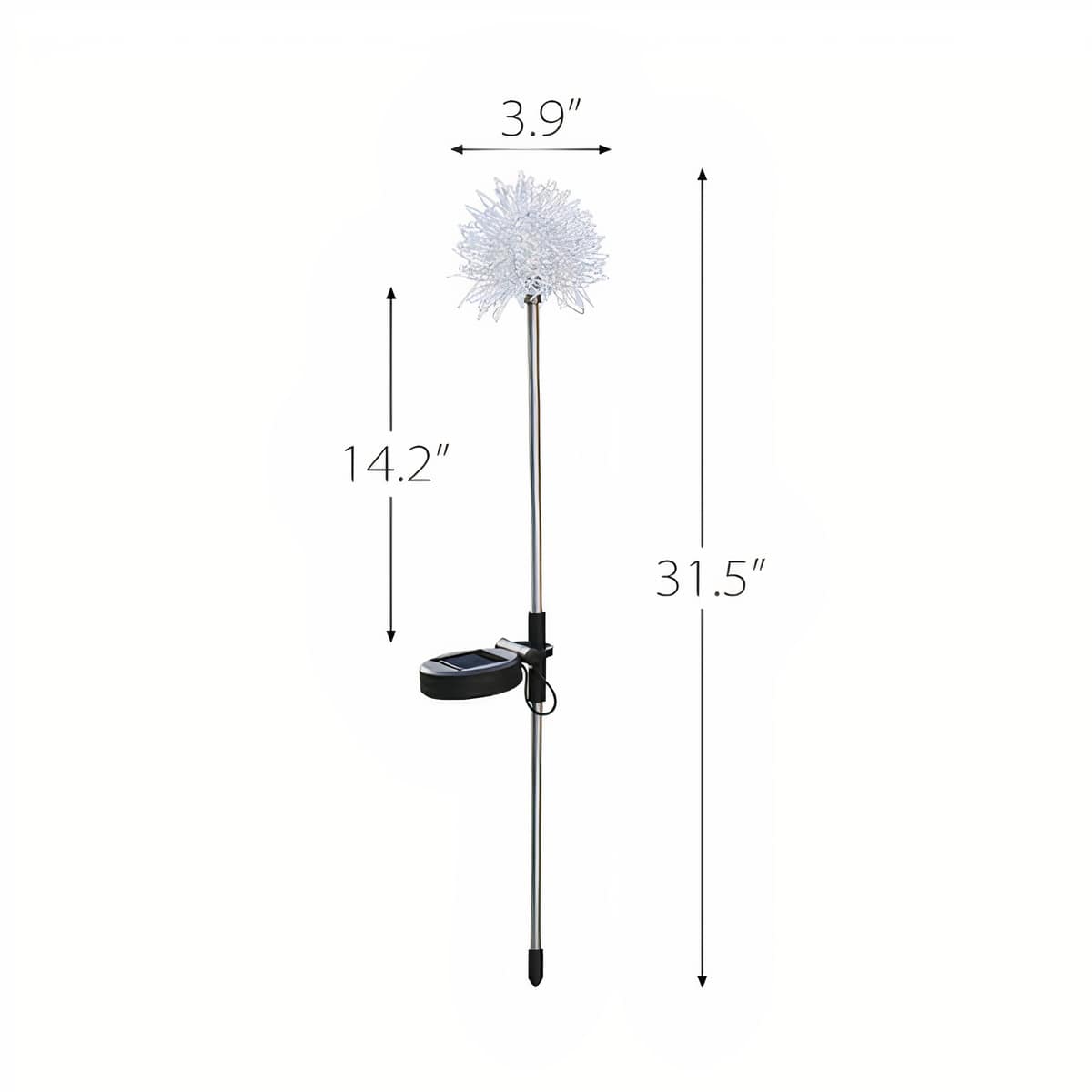 Löwenzahn Gartenlichter, Solarbetrieben