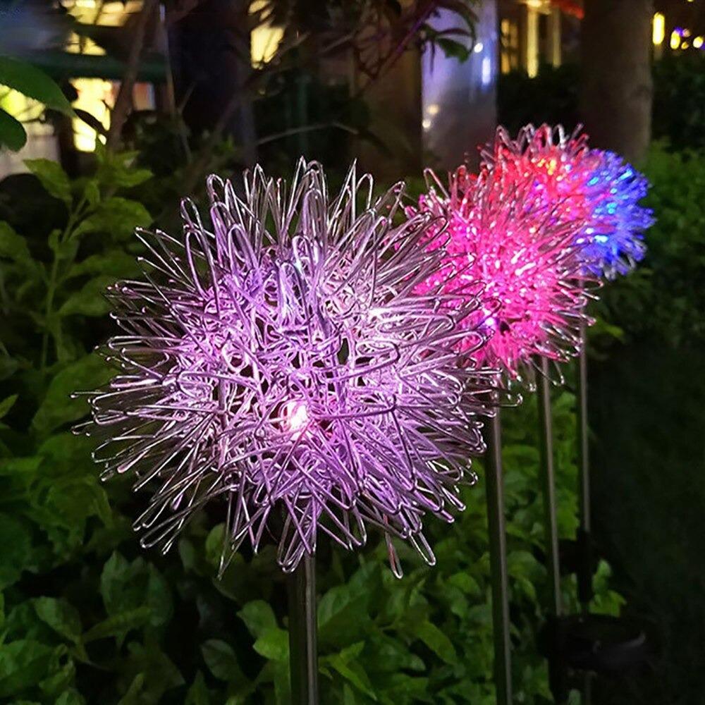 Löwenzahn Gartenlichter, Solarbetrieben