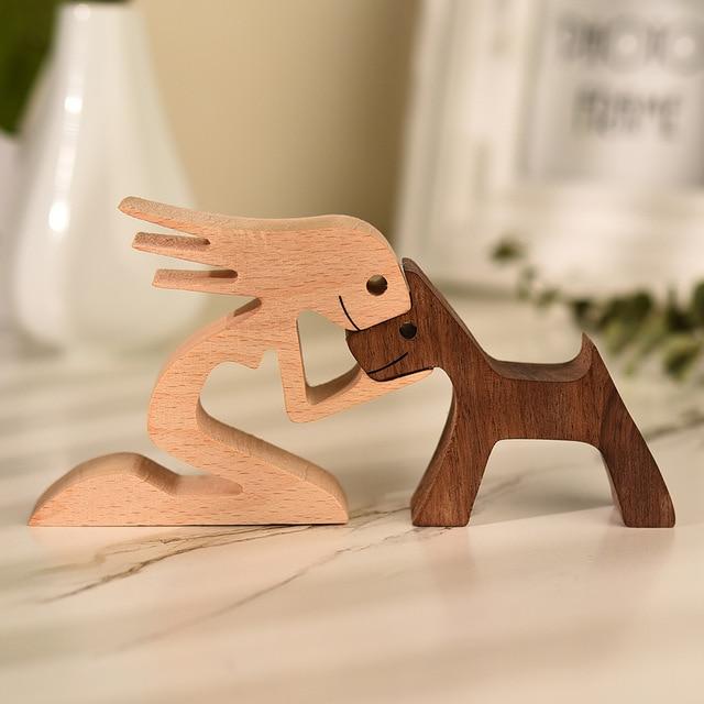 Unbedingte Liebe Holzfigur